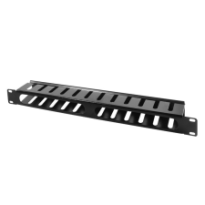 LogiLink 19"-os kábelcsatorna/rendező, fedett, 1U, fekete egyéb hálózati eszköz