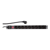 LogiLink 220V Hálózati Elosztó 9 DIN 1U 19" rack szekrényekhez (PDU9C02)