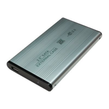 LogiLink 2.5" külső Alu Mobil Rack USB 2.0 SATA ezüst (UA0041A) (UA0041A) asztali számítógép kellék