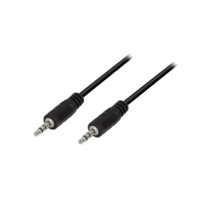 LogiLink 3.5 mm apa-apa audiokábel 1m fekete (CA1049) kábel és adapter