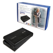 LogiLink 3,5" SATA USB 3.0 Aluminium Black asztali számítógép kellék