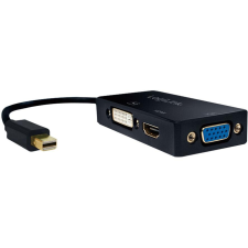 LogiLink 4K Mini DisplayPort 1.2 zu DVI/HDMI/VGA Adapter (CV0110) kábel és adapter