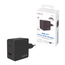 LogiLink Aljzatadapter, 1x USB-C port (PD) és 1x USB-A QC port, 18 W egyéb hálózati eszköz