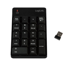 LogiLink billentyűzet vezeték nélküli 2,4G számológéppel fekete (ID0199) (ID0199) billentyűzet