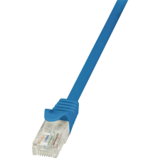 LogiLink CAT5e UTP Patch Kábel AWG26 kék, 10m (CP1096U) kábel és adapter