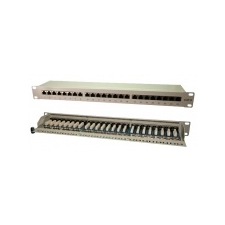 LogiLink CAT6 Patch Panel 24-Port, Grey, fully shielded egyéb hálózati eszköz