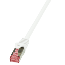 LogiLink CAT6 S/FTP Patch Cable PrimeLine AWG27 PIMF LSZH white 15m kábel és adapter