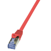 LogiLink CAT6A S/FTP Patch Cable PrimeLine AWG26 PIMF LSZH red 7,50m