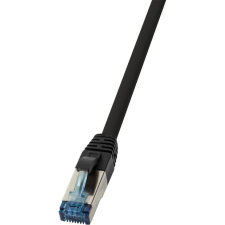 LogiLink Cat6A S/FTP PUR Patch 7,5m fekete (CQ6085S) kábel és adapter