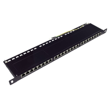 LogiLink Cat.6 Patch Panel 0,5U 24-port STP fekete (NP0047) egyéb hálózati eszköz