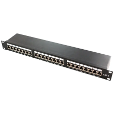 LogiLink Cat.6A patch panel 24-port STP, fekete egyéb hálózati eszköz