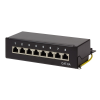 LogiLink Cat.6A Patch Panel 8 portos árnyékolt, asztali, fekete