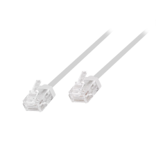 LogiLink Cat.6A Slim High-Flex patch kábel fehér 0,15 m kábel és adapter