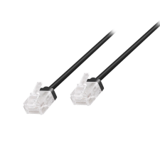 LogiLink Cat.6A Slim High-Flex patch kábel fekete 1,50 m kábel és adapter
