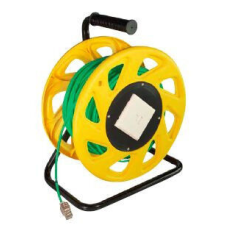 LogiLink Cat. 7 S/FTP mobil kábeltekercs PUR, 60 m Zöld kábel és adapter