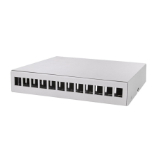 LogiLink Consolidation point box 12-port, asztali/falra/sínre szerelheto, szürke egyéb hálózati eszköz