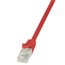 LogiLink CP2024U CAT6 U-UTP Patch Cable EconLine 0,5m Red kábel és adapter
