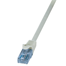 LogiLink CP3072U U/UTP CAT6a Patch kábel 5m - Szürke kábel és adapter