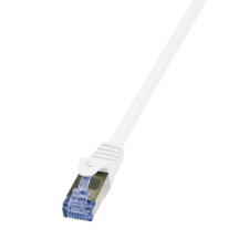 LogiLink CQ4051S S/FTP CAT6a Patch kábel 2m Fehér kábel és adapter