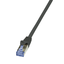 LogiLink CQ4143S S/FTP CAT7 Patch kábel 50m Fekete kábel és adapter