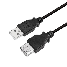 LogiLink CU0010B USB-A apa - USB-A anya hosszabbító kábel fekete 2m (CU0010B) kábel és adapter