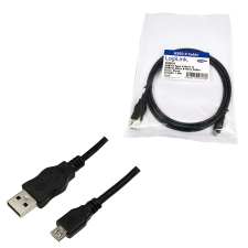 LogiLink CU0034 USB2.0 A male -> microUSB male 1, 8m Black kábel és adapter
