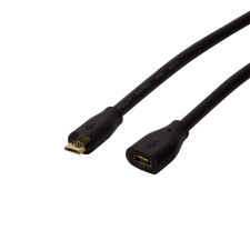 LogiLink CU0125 Micro-USB apa - Micro-USB anya hosszabbító kábel fekete 5m (CU0125) kábel és adapter