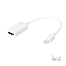 LogiLink CV0036B fehér mini DisplayPort apa &gt; HDMI anya audió/videó kellék, kábel és adapter