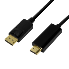 LogiLink - DisplayPort - HDMI 1.4 összekötő kábel 2m - CV0127 kábel és adapter