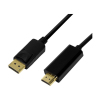 LogiLink DisplayPort-Kabel DP 1.2 zu HDMI 1.4 5m black (CV0129)