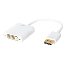 LogiLink DVI F - DisplayPort M Adapterkábel Fehér kábel és adapter