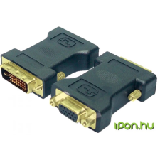 LogiLink DVI-I VGA/D-Sub Átalakító Fekete 5cm AD0001 kábel és adapter