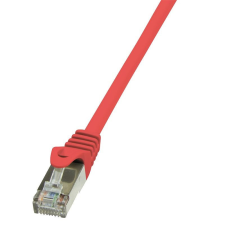 LogiLink F/UTP patch kábel Cat.5e 10m piros (CP1094S) kábel és adapter