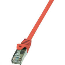 LogiLink F/UTP patch kábel Cat.5e 1m piros (CP1034S) kábel és adapter