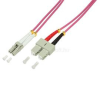 LogiLink Fiber duplex patch kábel, OM4, 50/125 , LC-SC, lila, 5 m (LOGILINK_FP4LS05)