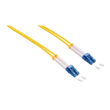 LogiLink Fiber duplex patch kábel, OS2, 9/125 , LC-LC, sárga, 100 m kábel és adapter