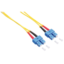 LogiLink Fiber duplex patch kábel, OS2, 9/125 , LC-SC, sárga, 5 m kábel és adapter