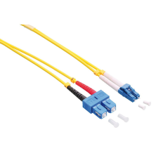 LogiLink Fiber duplex patch kábel, OS2, 9/125 , LC-SC, sárga, 5 m kábel és adapter
