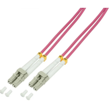 LogiLink Fiber Optic LC Összekötő Lila 2m FP4LC02 kábel és adapter