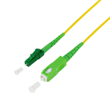 LogiLink Fiber szimplex patch kábel, OS2, SM G.657.A2, SC/APC-LC/APC, 2 m kábel és adapter