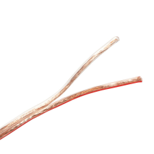 LogiLink Hangszóró beépítő kábel, 2x 1,5 mm2, átlátszó, 100 m kábel és adapter