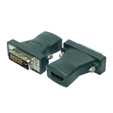 LogiLink HDMI adapter, A/F - DVI-D/M, 1080p, fekete kábel és adapter