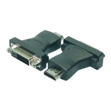 LogiLink HDMI adapter, A/M - DVI-D/F, 1080p, fekete kábel és adapter