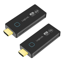 LogiLink HDMI átviteli készlet, kompakt, vezeték nélküli, 30m, 1to1, 4K@60Hz kábel és adapter