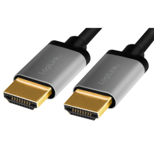 LogiLink HDMI - HDMI v2.0 kábel 3m - Fekete/Szürke (CHA0102) kábel és adapter