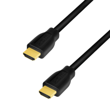 LogiLink HDMI-kábel, A/M-A/M, 4K/60 Hz, CCS, fekete, 1 m kábel és adapter