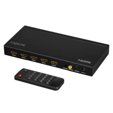 LogiLink HDMI kapcsoló, 4x1 port, multiviewer, 1080p/60 Hz, skálázó, RC kábel és adapter