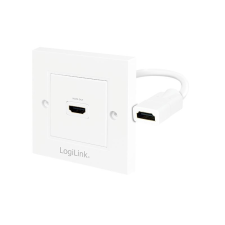 LogiLink HDMI Wall Plate with 1x HDMI female kábel és adapter