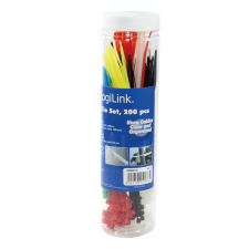 LogiLink - kábelszorító szett, 200 db. - KAB0018 kábel és adapter