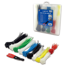 LogiLink - kábelszorító szett, 600 db., vágóval - KAB0019 kábel és adapter
